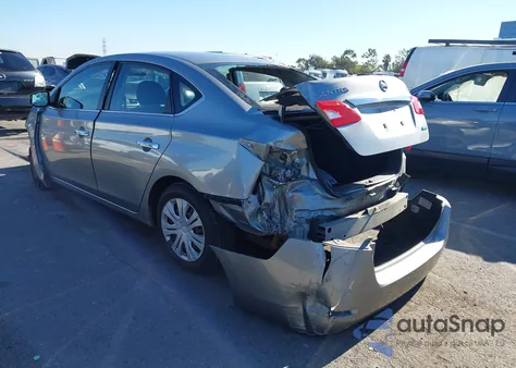 2014 Nissan Sentra Fe+ S/Fe+ Sv/S/Sl/Sr/Sv z USA, uszkodzony, nr VIN 3N1AB7AP1EY226731